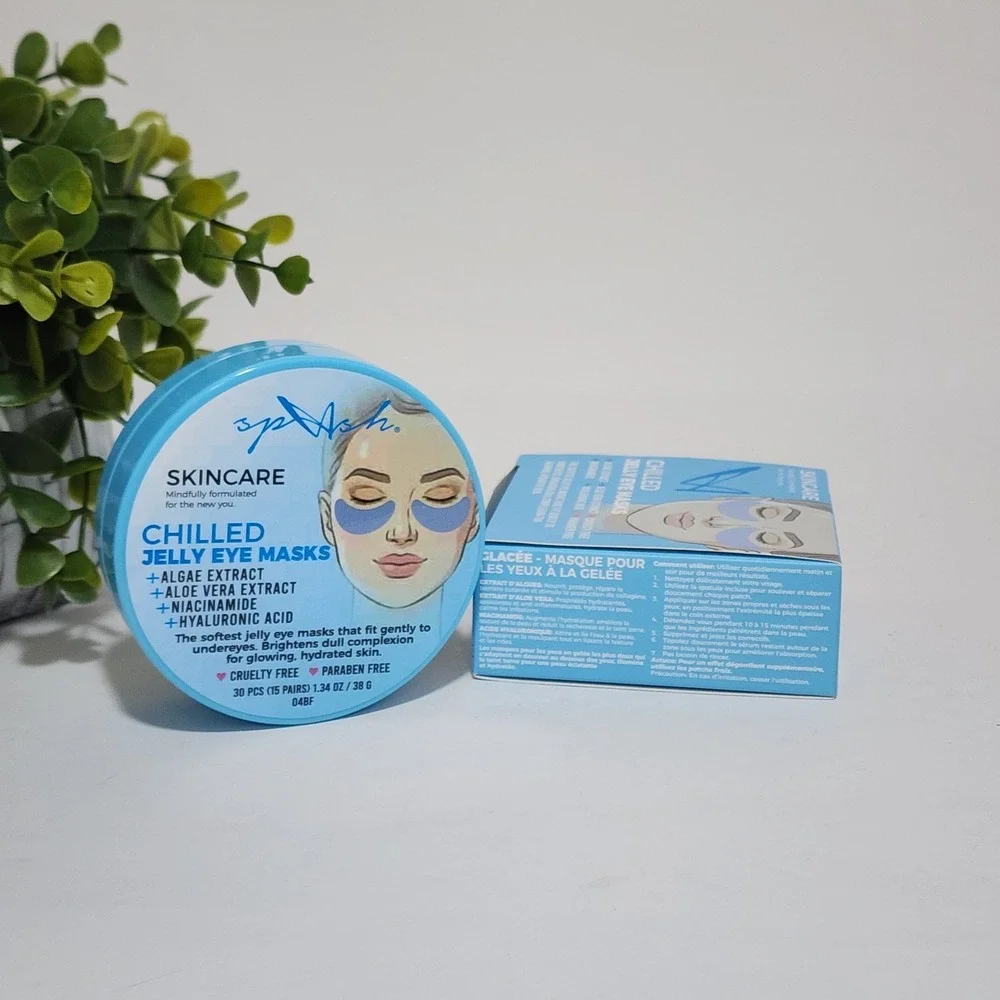LA Splash Cosmetics Chilled Jelly Eye Masks Aloe Vera Hyaluronic 30 Pcs/15pairs